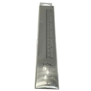 TUL Custom Note-Taking System Ruler 7” 17.8cm Clear Plastic Bookmark Straight